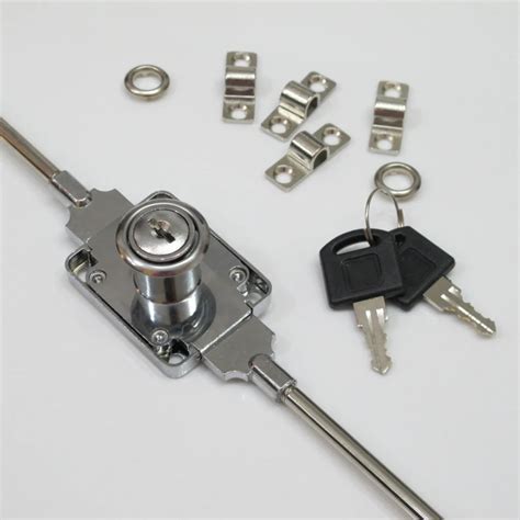 steel cabinet door locks|locking bar for metal cabinet.